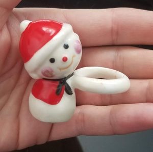 Cute Enesco Snowman candleholder
